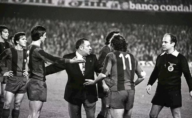 Ce jour où Johan Cruyff reçut un carton rouge au Camp Nou